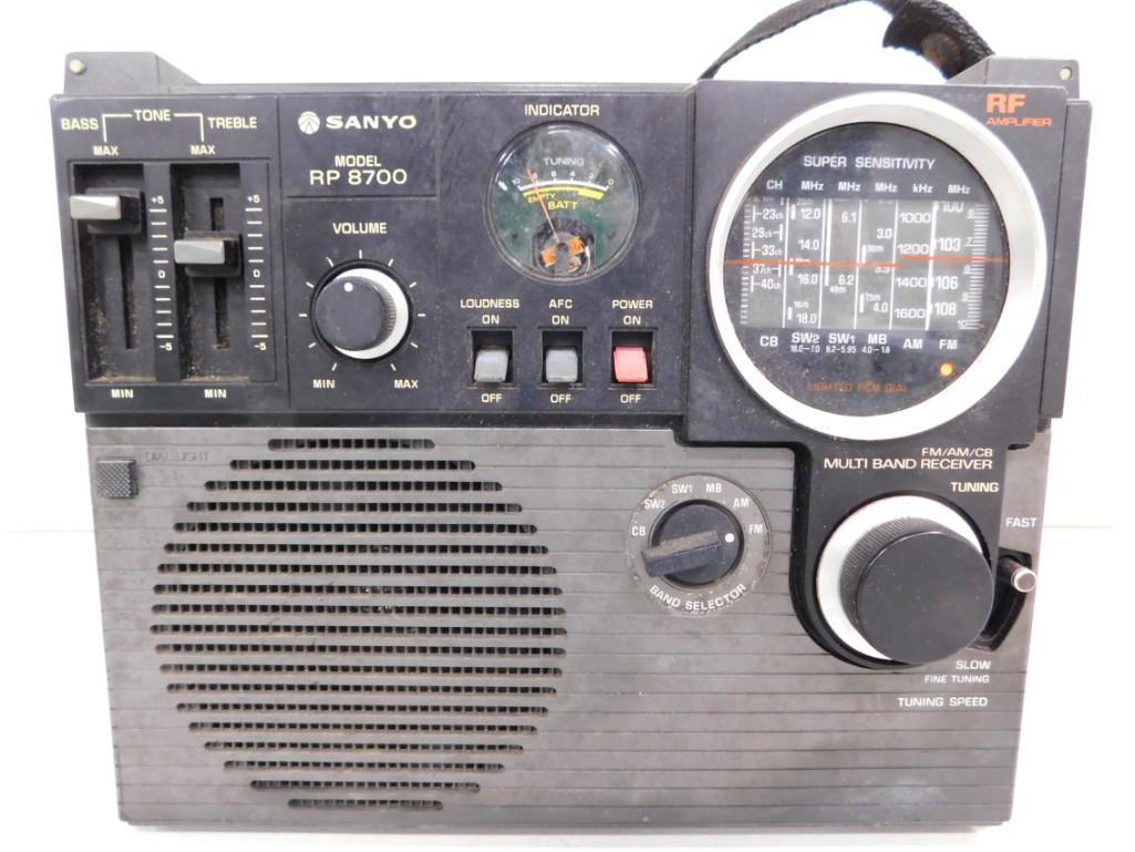 Vintage Sanyo Model Rp 8700 Fm/am/sw/cb Multi Band Receiver