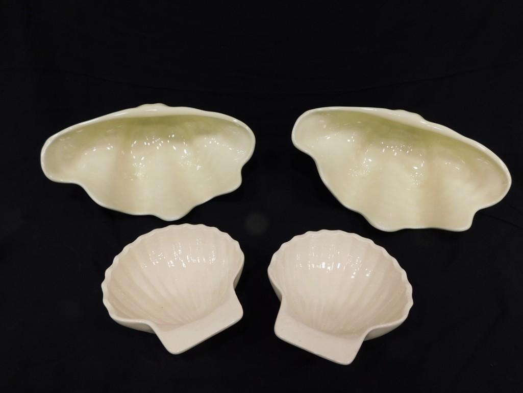 Seashell Ceramic Dishes incl 2 Hall Pottery (1 of 5)