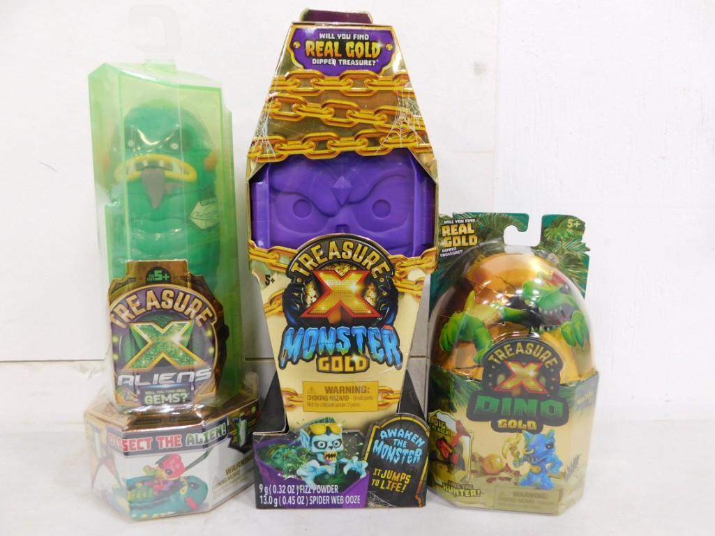 Toy Lot incl Treasure Monster Gold, Treasure X Aliens, Treasure Dino Gold: Toy Lot incl Treasure Monster Gold, Treasure X Aliens, Treasure Dino Gold all new in package
