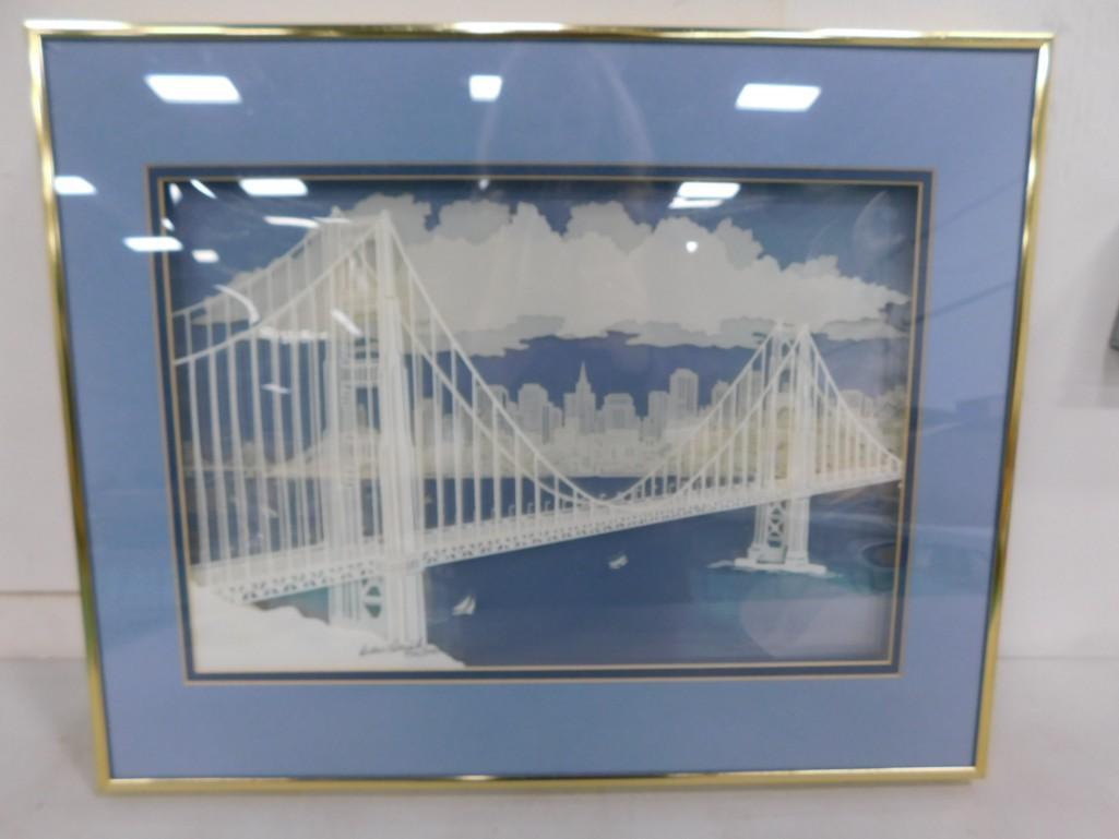 Debbie Patrick Print of the Golden Gate Bridge Signed and Numbered 956/1500 (1 of 3)
