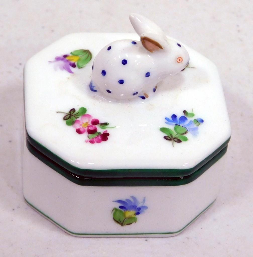 Herend Porcelain Rabbit Box (1 of 7)