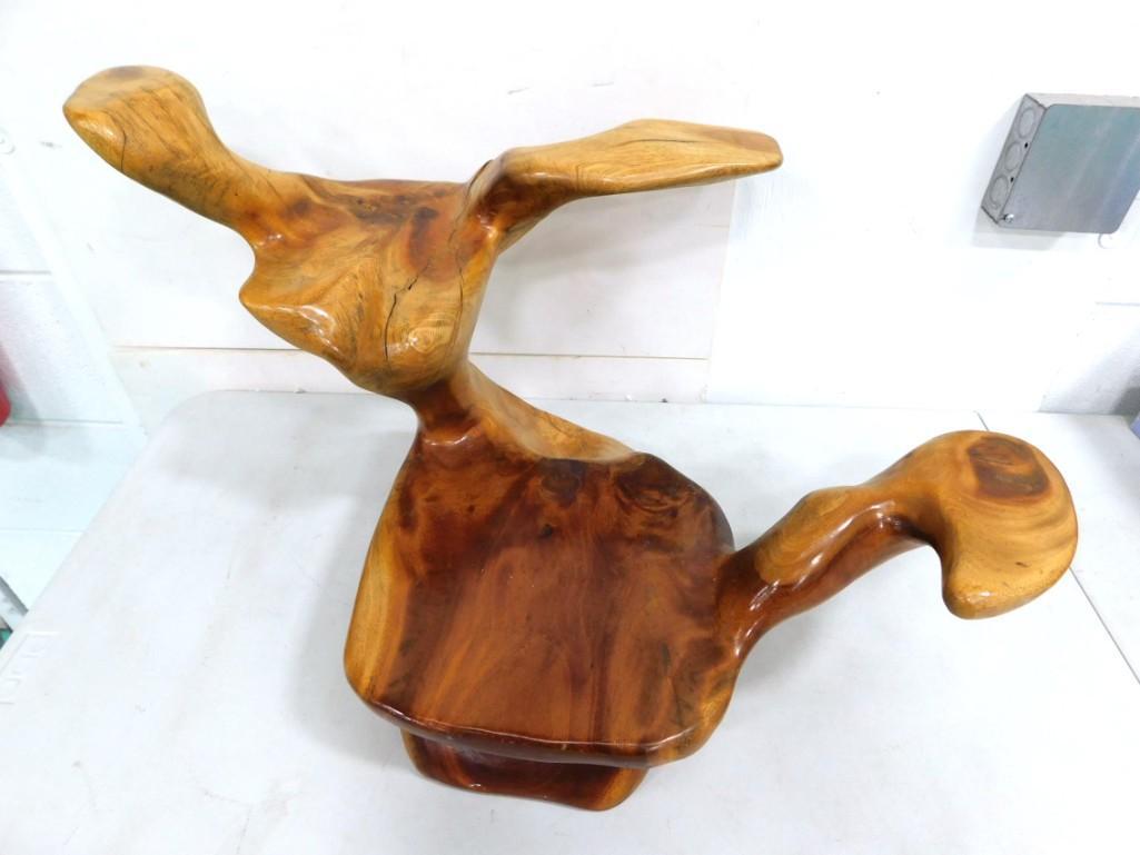 Handmade Natural Wood Sculpture or Shelf for Small Items: Handmade Natural Wood Sculpture or Shelf for Small Items