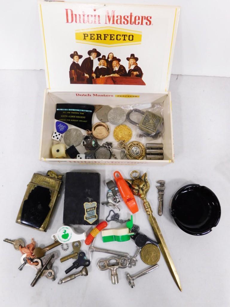 Full Cigar Box of Grampa's Junk Drawer Lot (1 of 8)