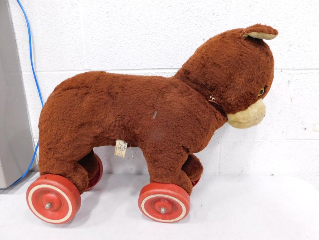 Vintage Plush Ride On Bear Toy (1 of 7)