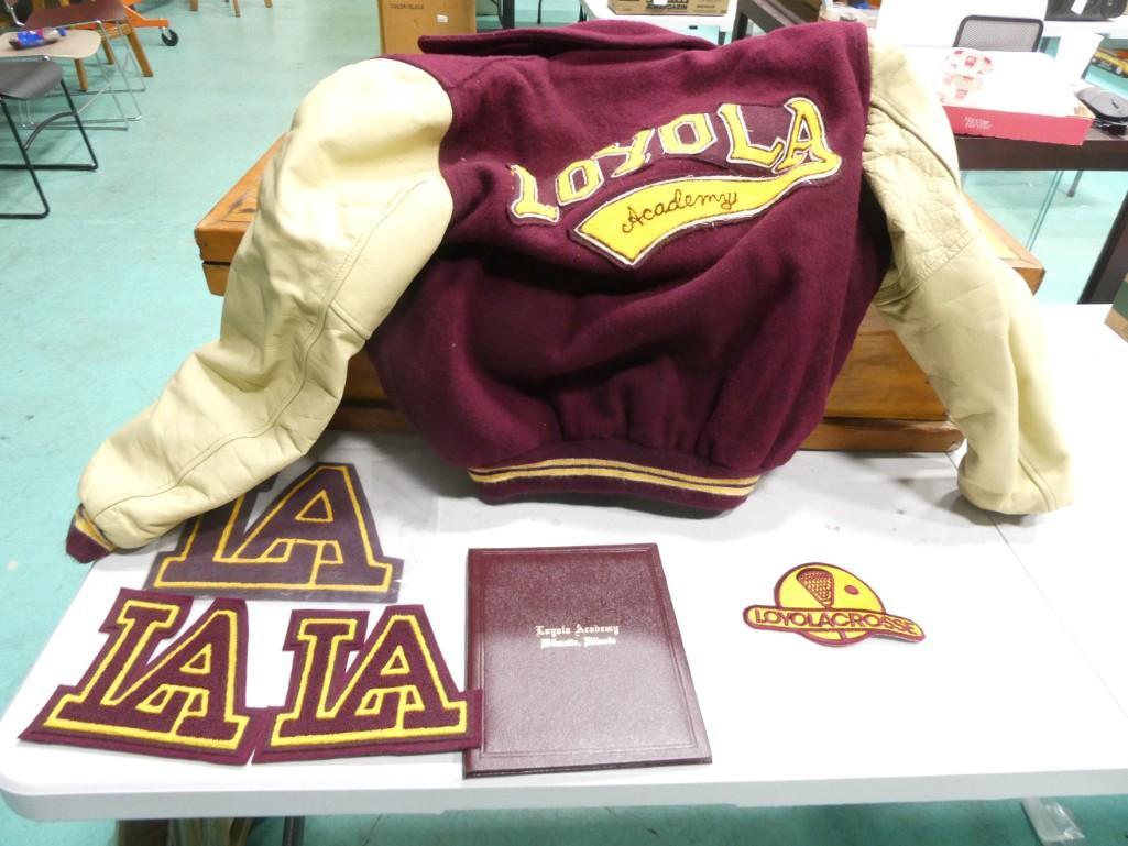 Loyola Academy School jacket, letters and Diploma (1 of 7)