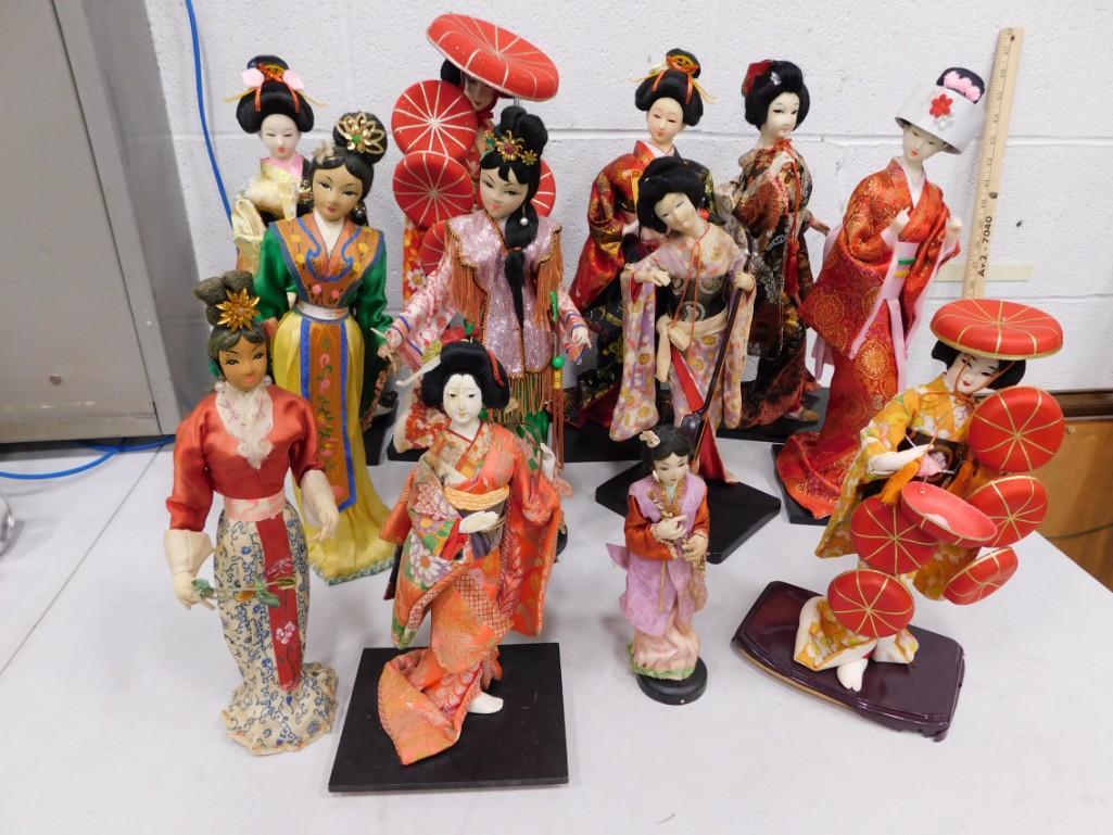 Lot of 12 Asian Style Dolls or Figures (1 of 7)