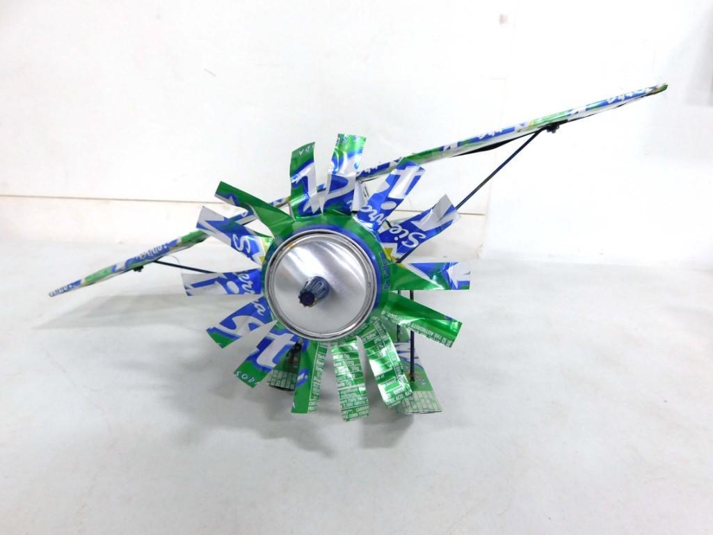 Soda Can Airplane Model Handmade (1 of 4)