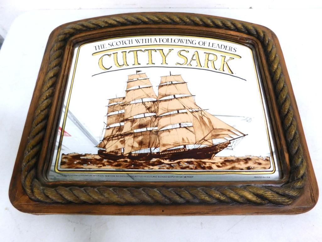Cutty Sark Scotch Whiskey Advertising Bar Mirror (1 of 3)
