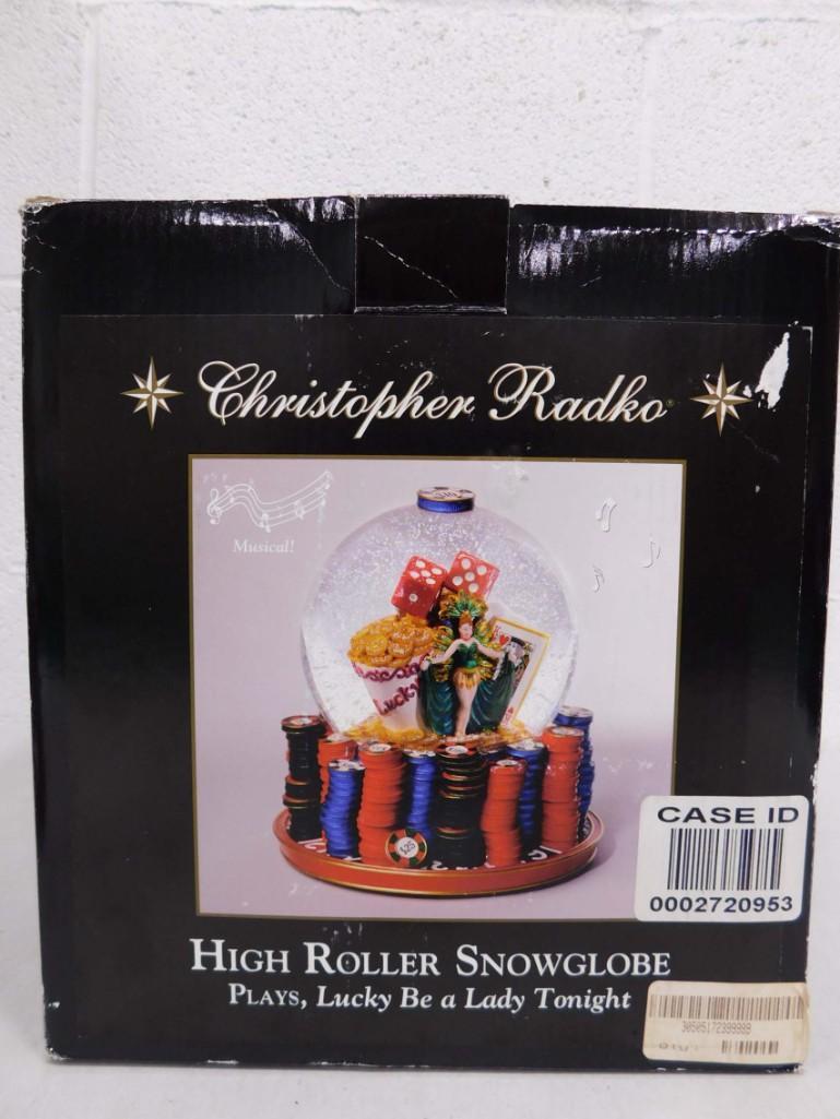 Christopher Radko High Roller Snow Globe with Original Box (1 of 3)