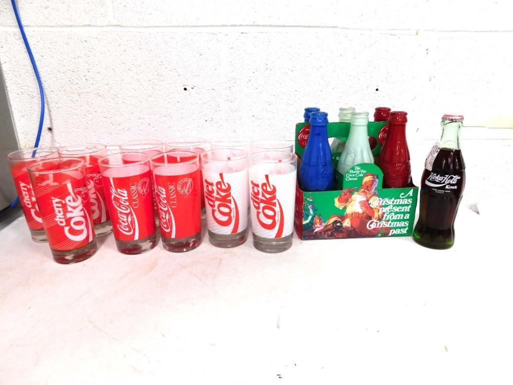 Coca Cola Lot incl Cherry Coke Glasses, Coca Cola Classic Glasses, Diet Coke Glasses, (1 of 6)