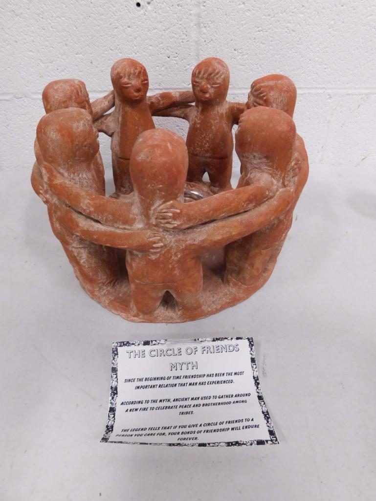 The Circle of Friends Sculpture Candle Holder: The Circle of Friends Sculpture Candle Holder