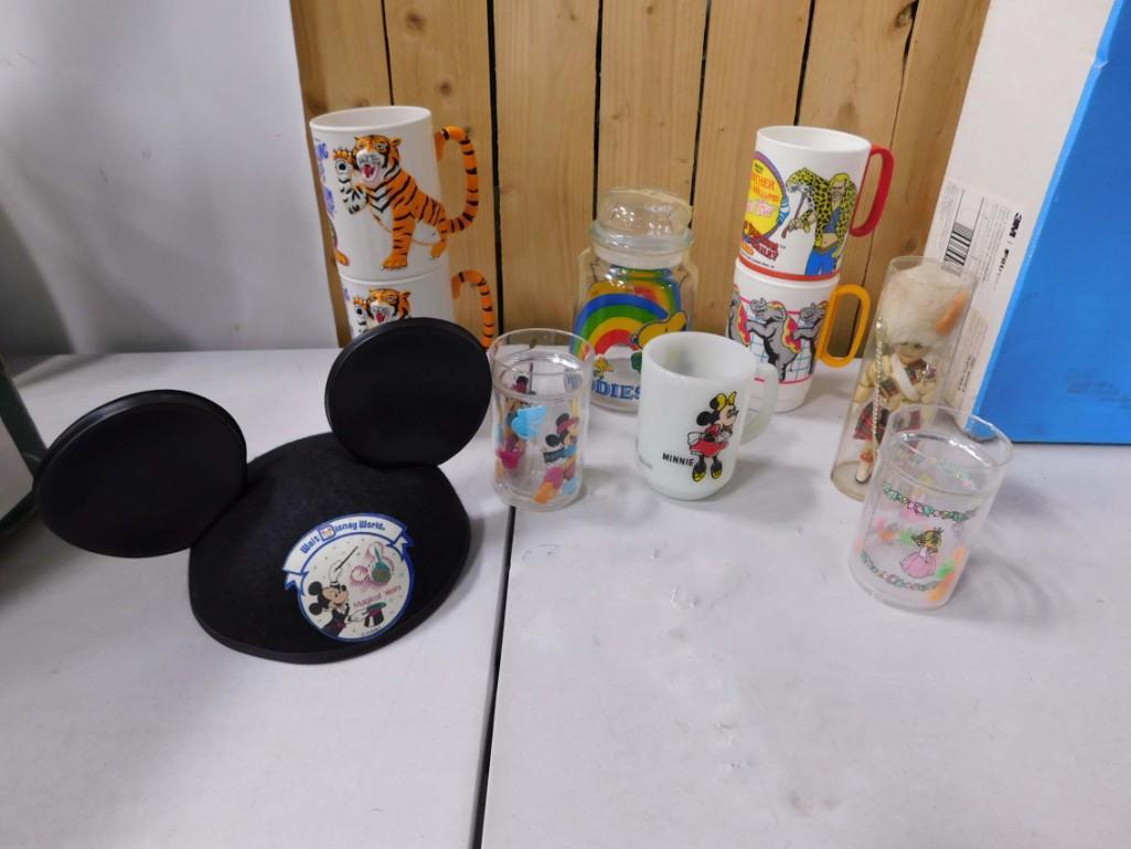 Collectibles incl Walt Disney Mickey Mouse Ears, Peanuts Snoopy Rainbow Candy Jar, Minnie Mouse Mug (1 of 5)