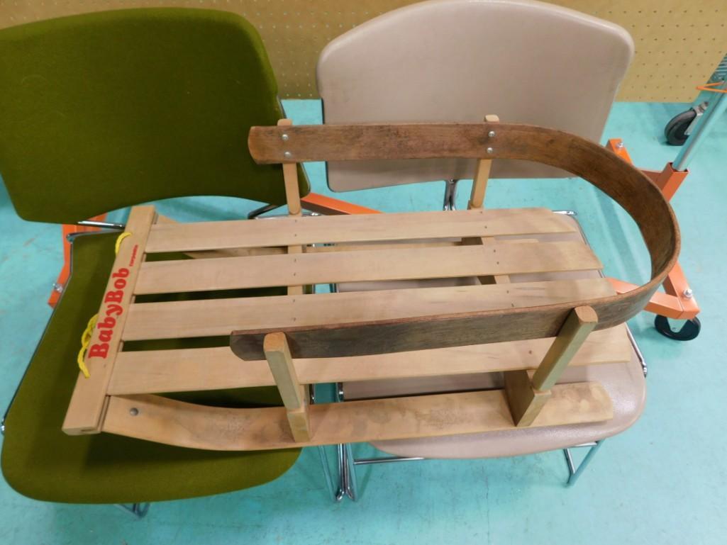 Baby Bob Torpedo Wooden Pull Sled: Baby Bob Torpedo Wooden Pull Sled - Winter is just around the corner!