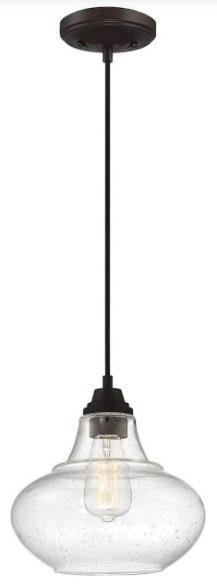 New in Box Meridian M70080ORB Hanging Light: New in Box Meridian M70080ORB Hanging Light - should look similar to the first picture
