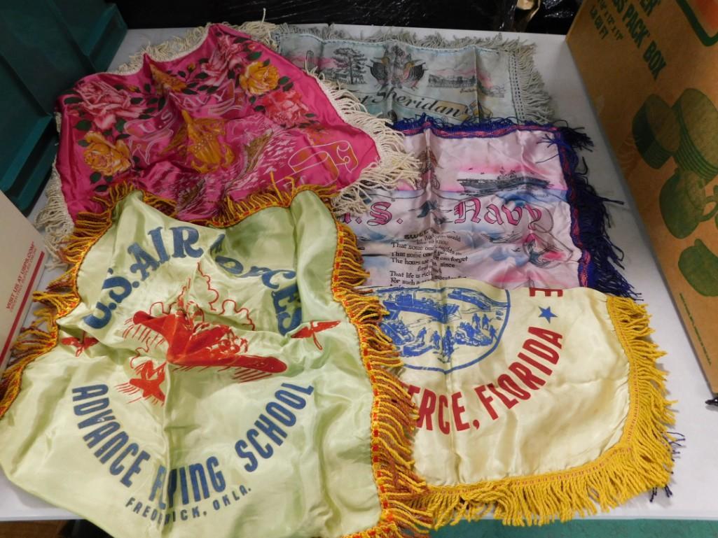 Decorative U.S. Armed Forces Pillow Shams with Fringes: Decorative U.S. Armed Forces Pillow Shams with Fringes - 5 of them