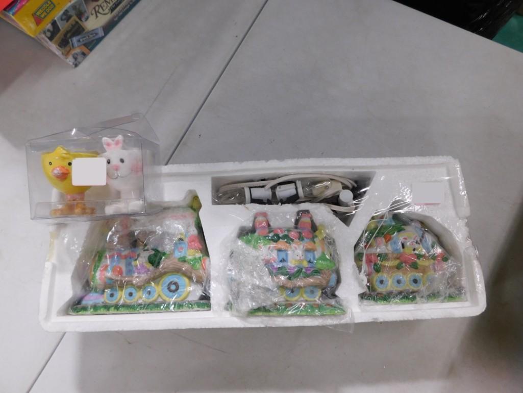 Easter Lot including Ceramic Decorations with lights, etc. (1 of 6)