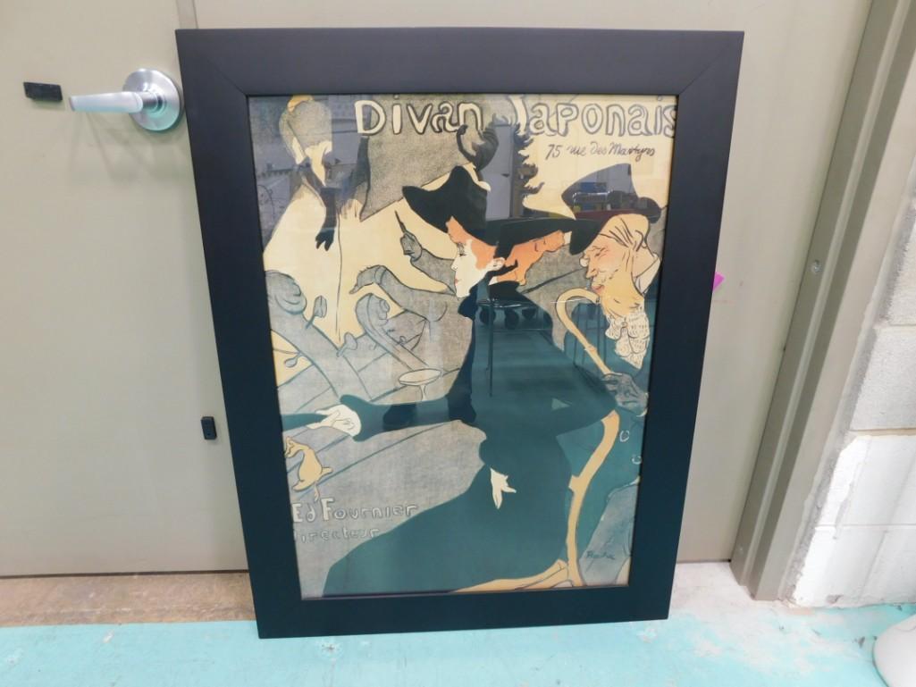 Framed Toulouse-Lautrec Print - Divan Japonais - Ed Fournier Directeur (1 of 6)
