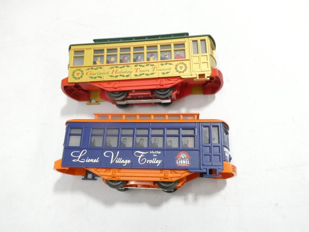 2 Lionel Trolleys  incl Village Trolley and Holiday Trolley O Scale (1 of 4)