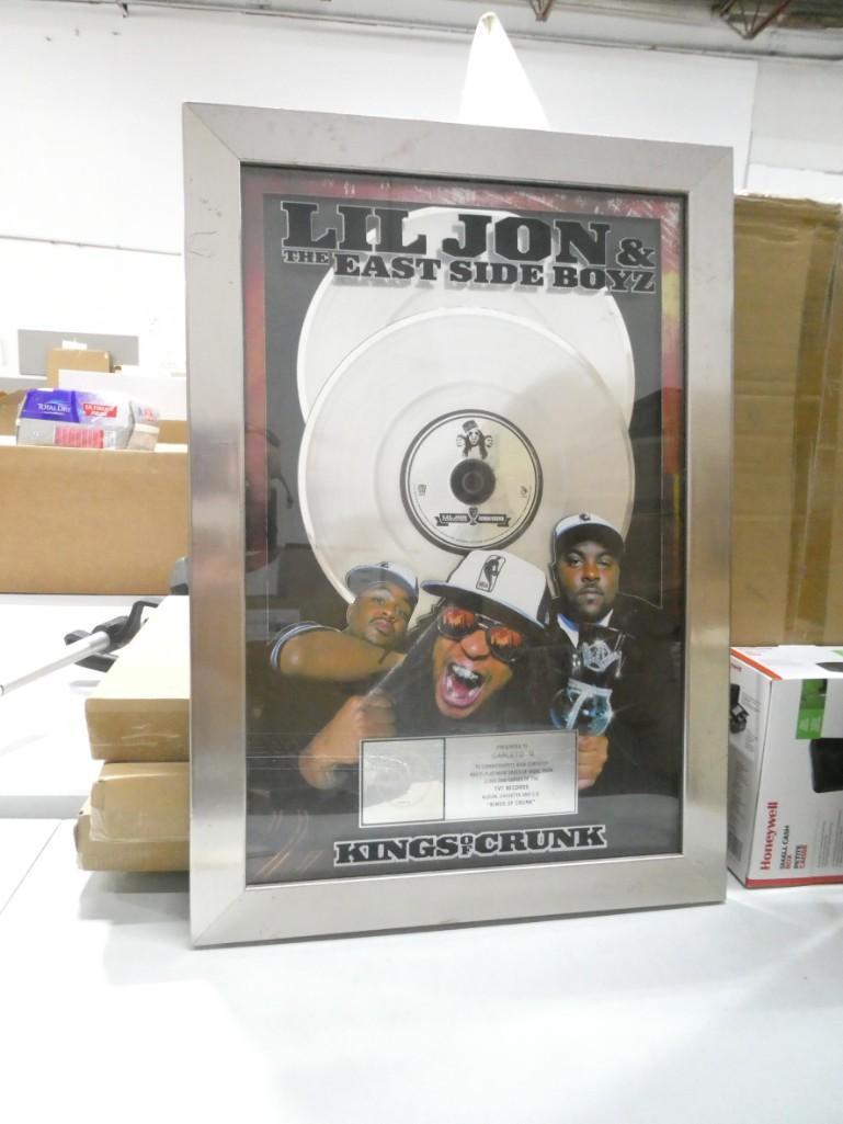 Lil John and the East Side Boyz Kings of Crunk Multi Platinum Certificate: Lil John and the East Side Boyz Kings of Crunk Multi Platinum Certificate 27"x19"