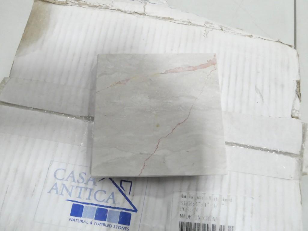 Lot of Tiles Casa Antica Natural and Tumbled Stones: Lot of Tiles Casa Antica Natural and Tumbled Stones . Approx 50 . Each one measures 4"x4"3/8" thick