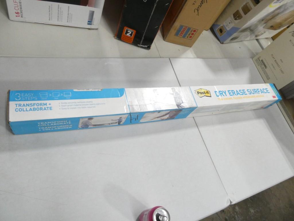 Post-It Dry Erase Surface Rolling Dry Erase Board New in Box (1 of 3)