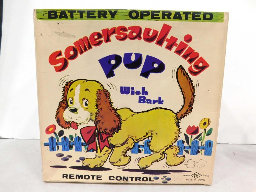 Vintage Somersaulting Pup with Bark Battery Operated Remote Control with Original Box (1 of 6)
