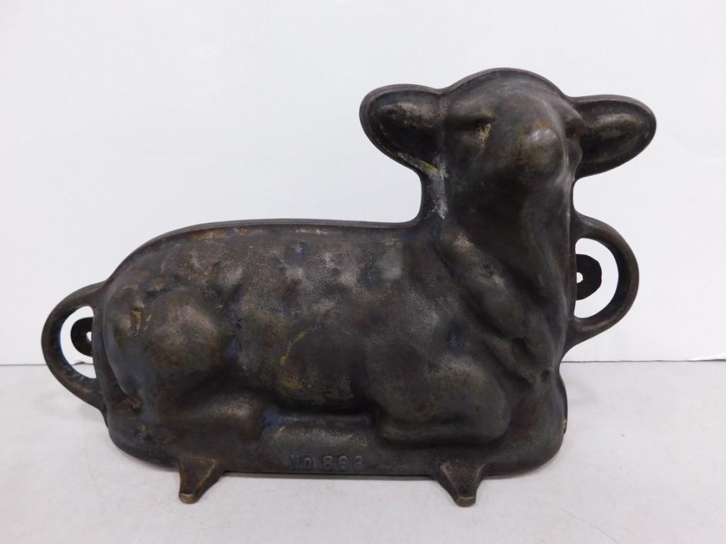 Griswold Cast Iron Lamb Cake Mold with Original Box No 866 (1 of 7)