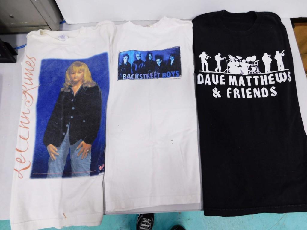 3 Band T-Shirts incl Backstreet Boys, Dave Matthews & Friends, LeAnn Rimes (1 of 7)