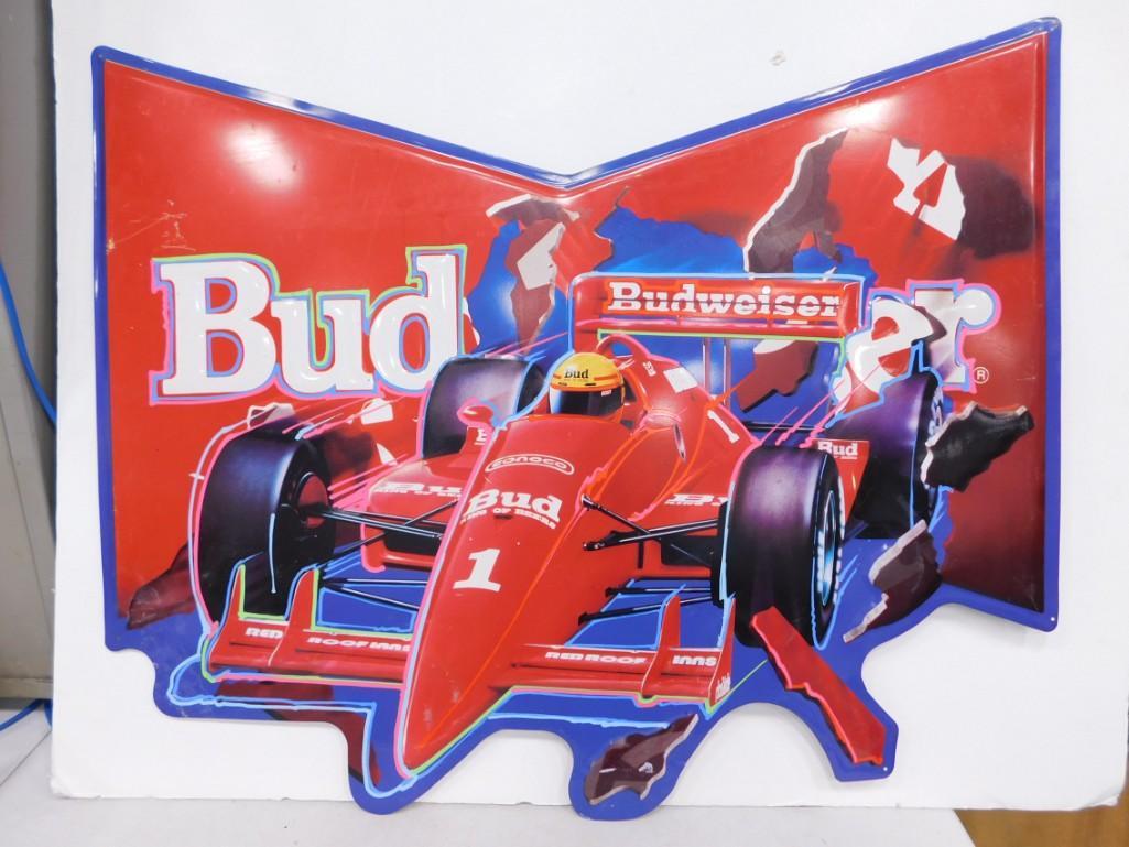 Budweiser Beer Metal Sign (1 of 2)