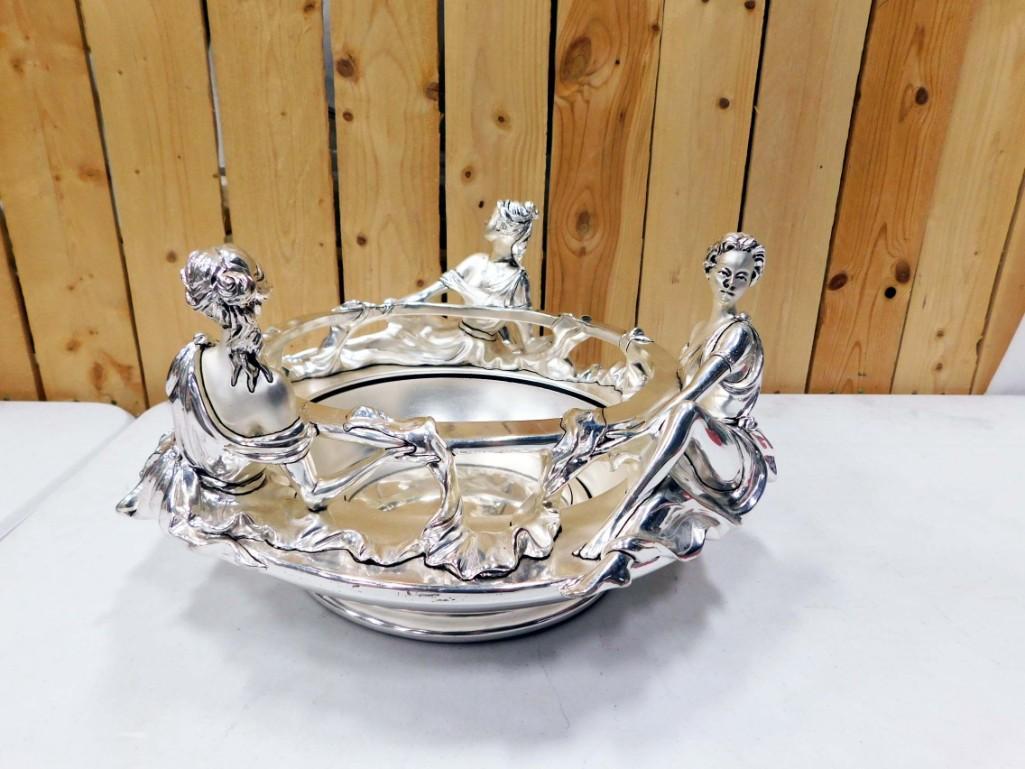 Marcello Giorgio Silver Plated Figural Bowl (1 of 6)