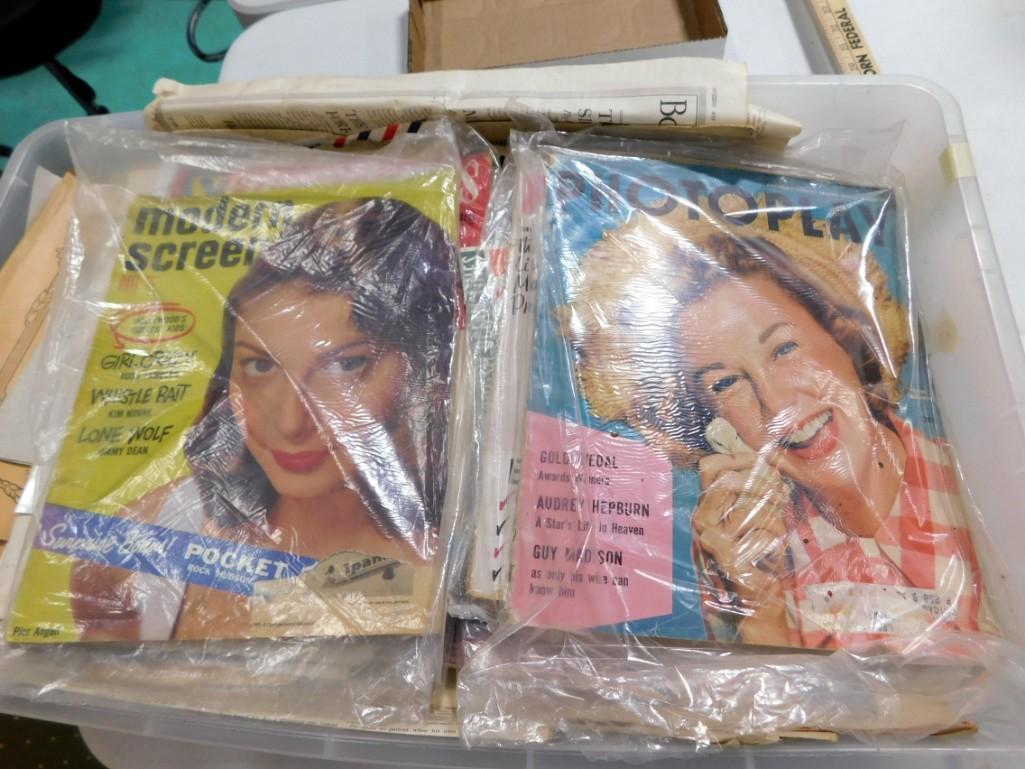 Large Ephemera Lot including Old Movie / Photography Magazines, Pictures, autographs (No COAs) (1 of 10)