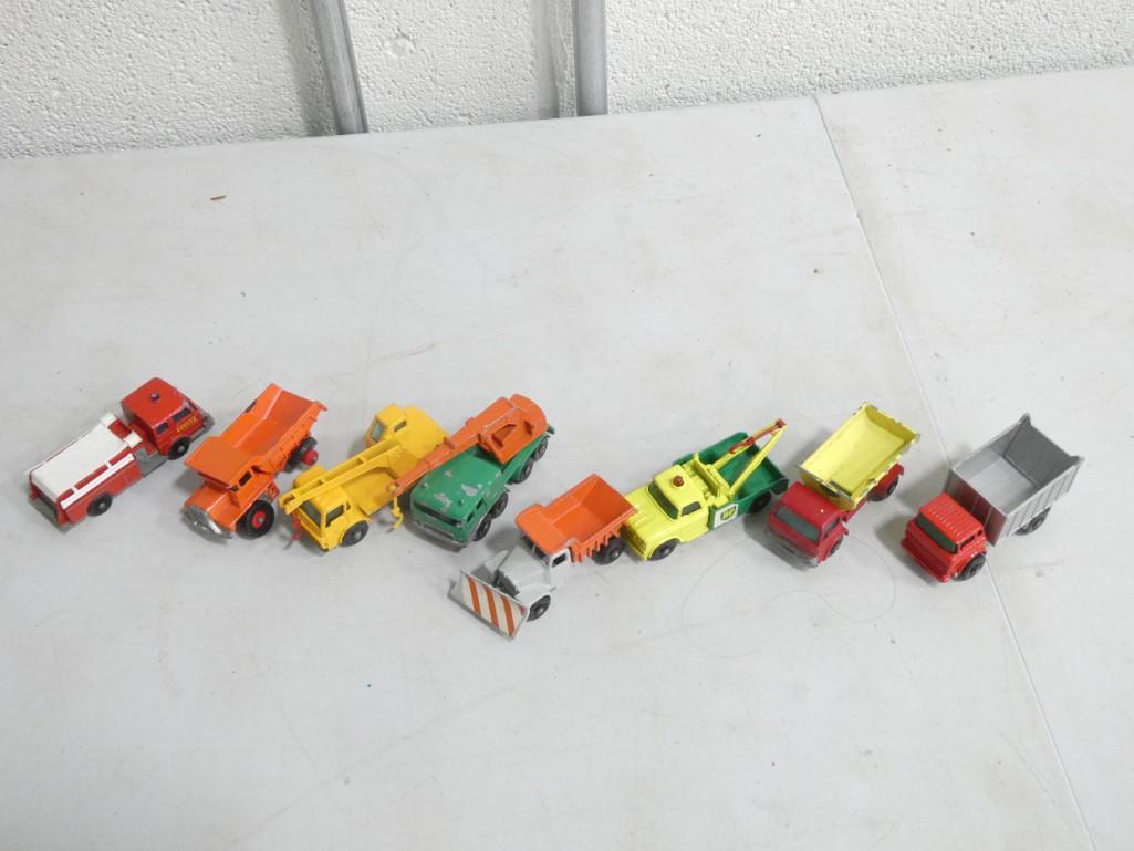 Lot of Mostly vintage Matchbox Lesney trucks, etc.: Lot of Mostly vintage Matchbox Lesney trucks, etc.