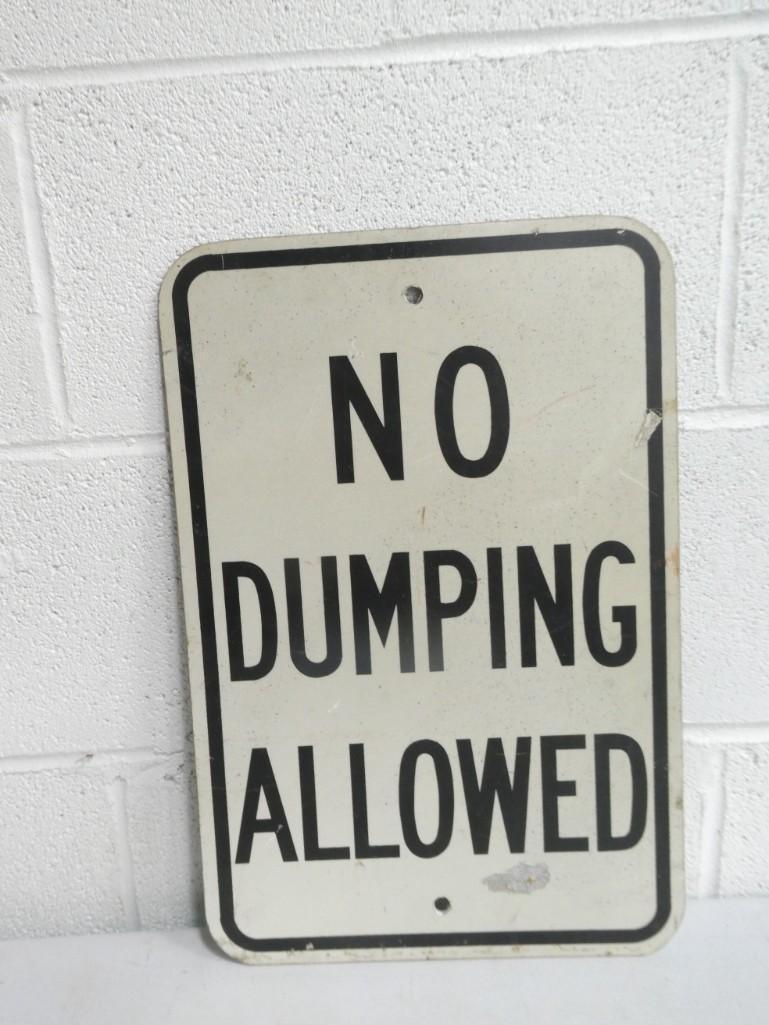 No Dumping Street Sign (1 of 2)