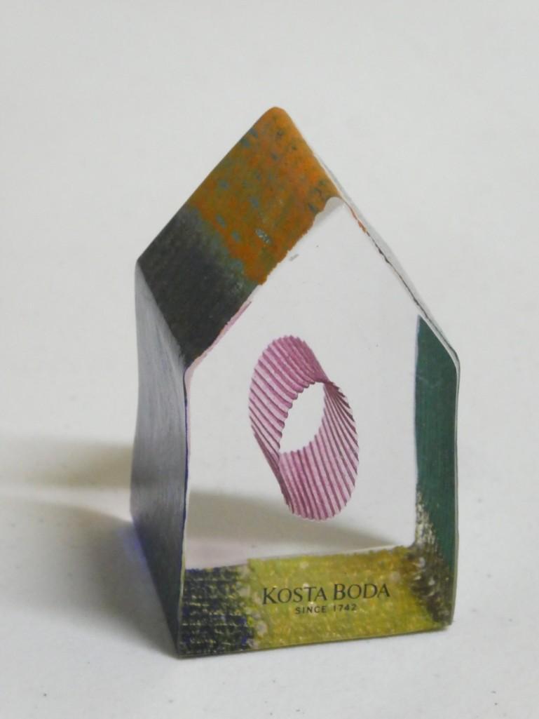 Bertil Valien for Kosta Boda Glass House Paperweight (1 of 4)