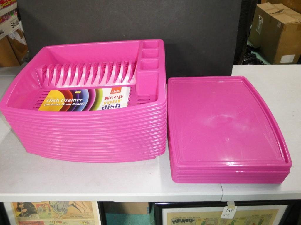 Lot of 14 Click Home Design Pink Dish Drainers (1 of 5)