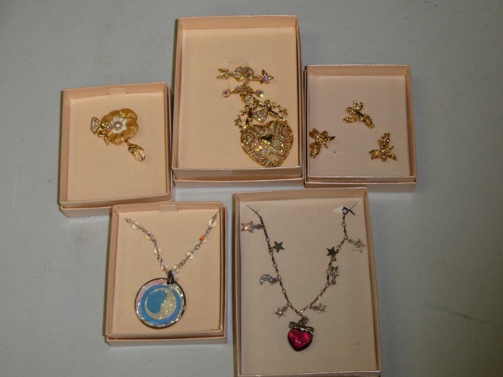 Lot of Kirks Folly Costume Jewelry necklaces, pins, etc. (1 of 5)