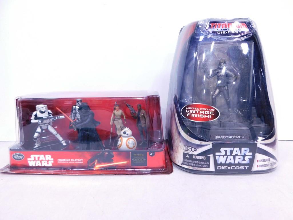 Star Wars Lot incl Star Wars Titanium Series Limited Edition Sandtrooper Figure and Star Wars Figuri (1 of 4)
