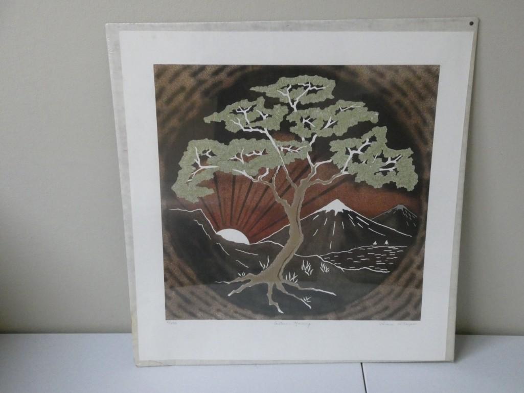 Grace D'Esopo Signed Lithograph "Eastern Morning" 23" x 22" (1 of 6)