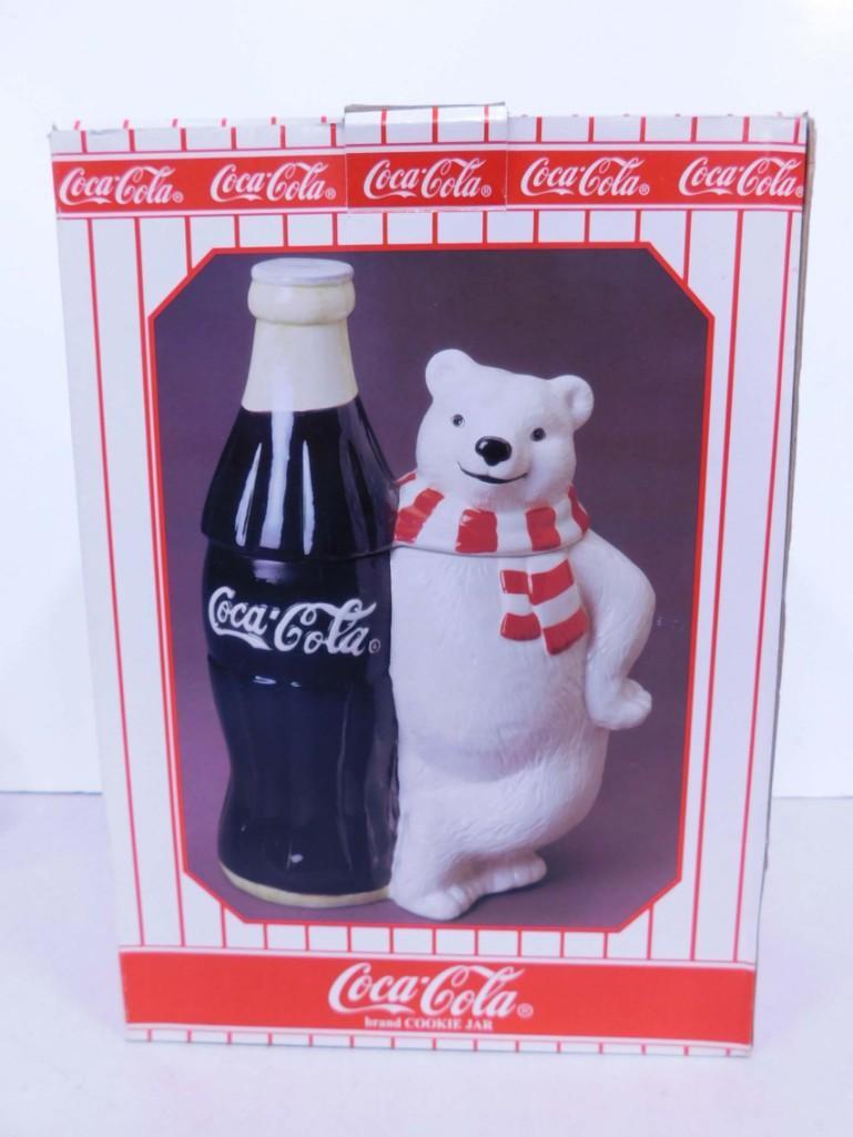 Coca Cola Bear Cookie Jar New in Box (1 of 2)
