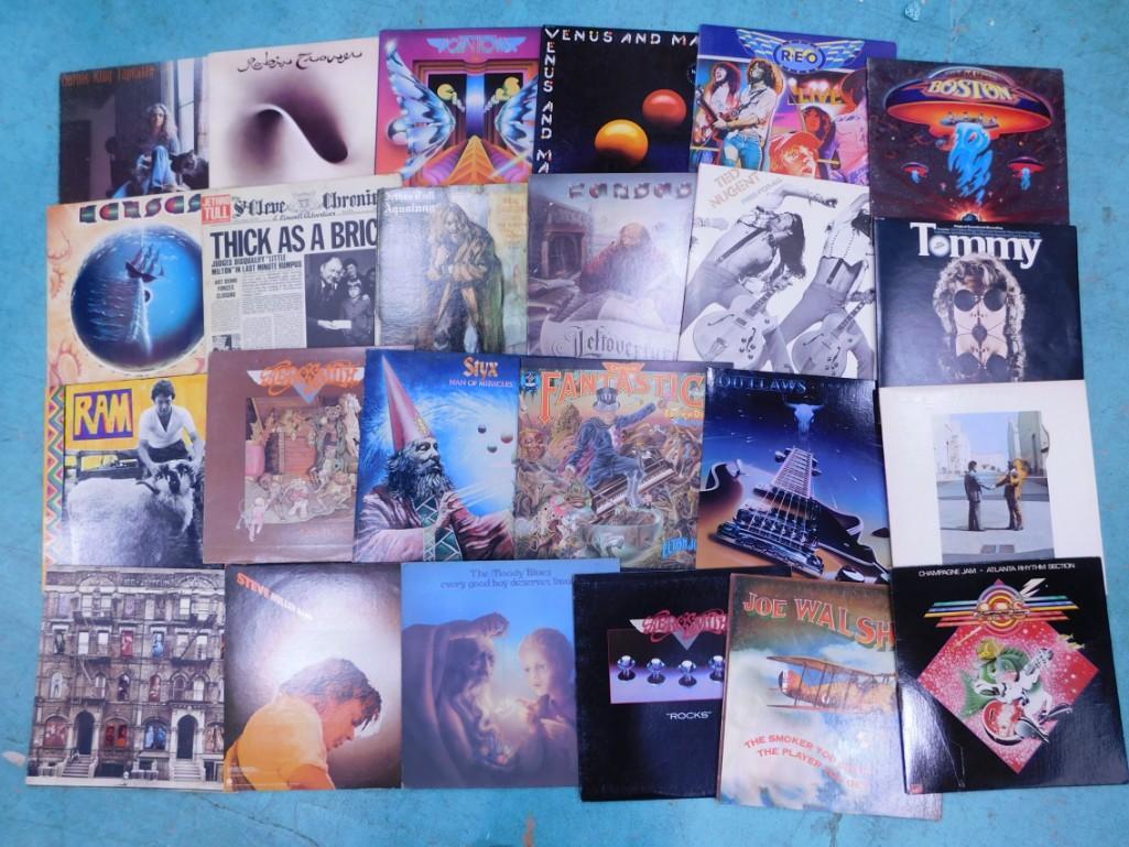 Lot of Vinyl Record Albums including Carole King, Jethro Tull, Kansas (1 of 6)
