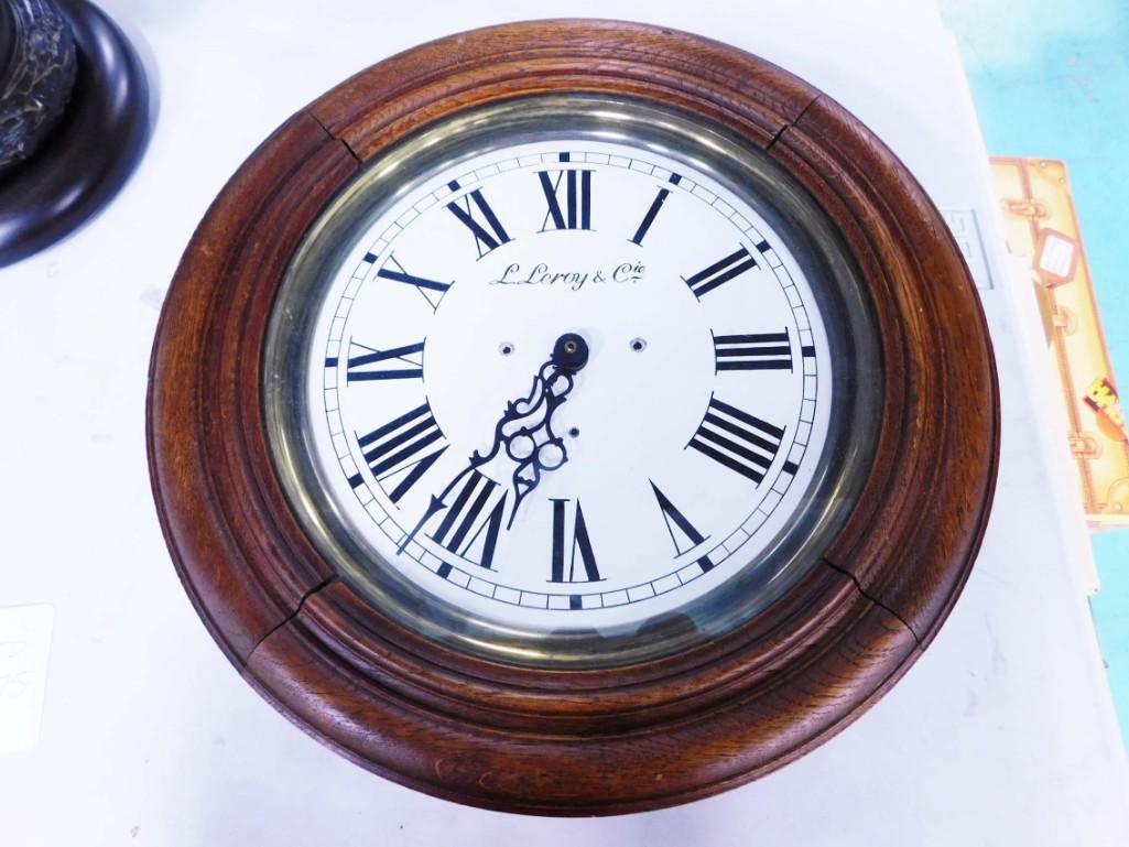 L Leroy & Cie Wall Clock with a Replaced Mechanism (1 of 5)