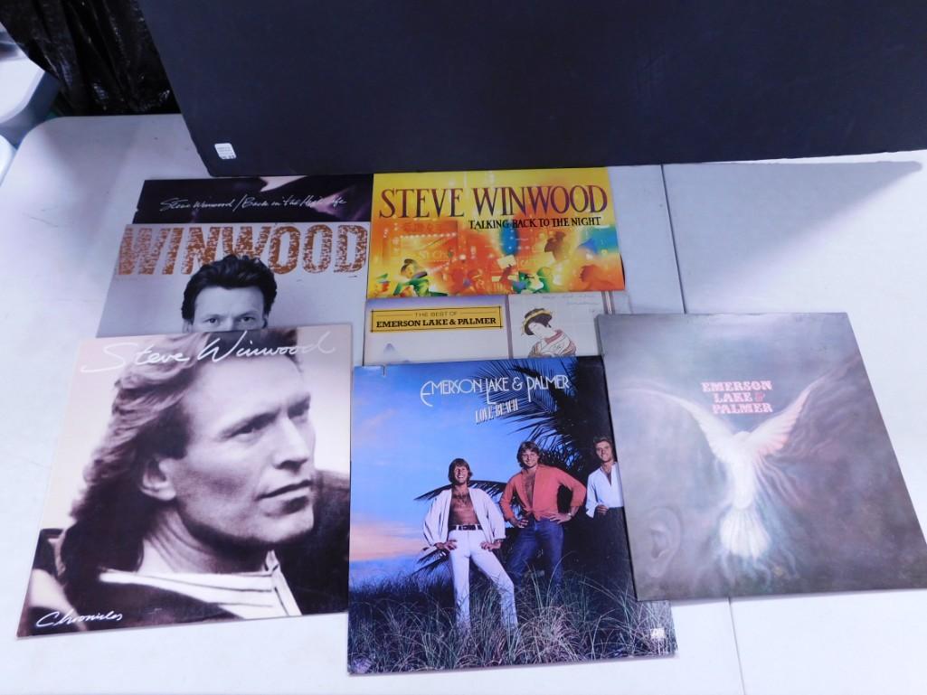 Lot of Steve Winwood and Emerson Lake & Palmer Vinyl Record Albums: Lot of Steve Winwood and Emerson Lake & Palmer Vinyl Record Albums - Vinyl is in great shape over all - looks like it may not have been played