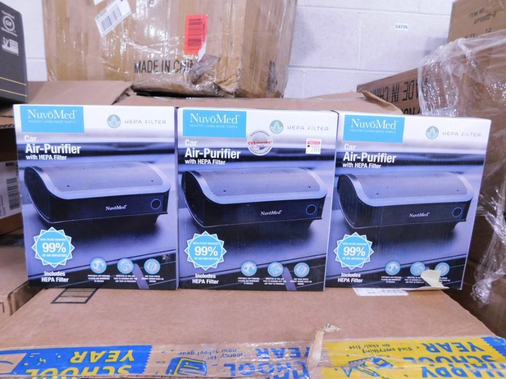 3 Nuvomed Car Air Purifiers With Hepa Filter New In Box