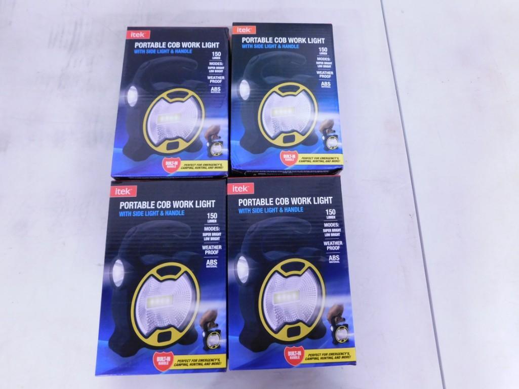 4 Portable COB Work Lights New in Box (1 of 2)
