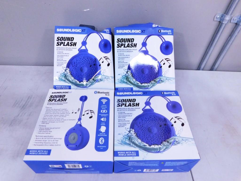 4 Sound Logic Sound Splash Wireless & Splash Proof Bluetooth Speakers New in Box (1 of 2)