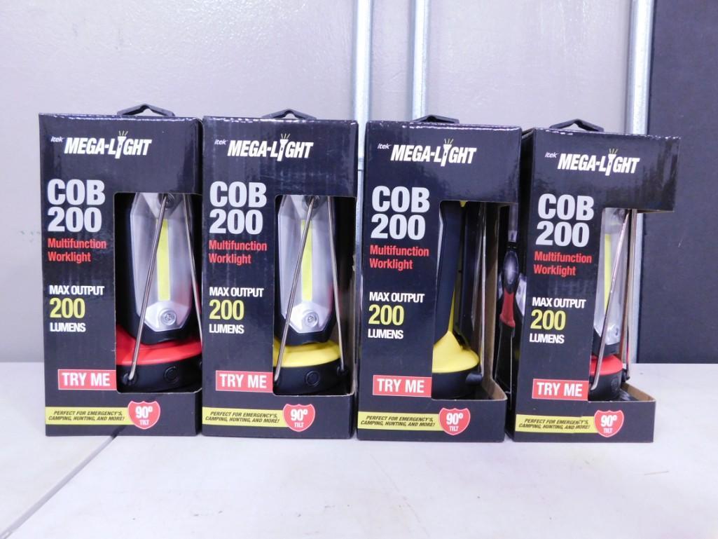 4 Mega Light COB 200 Multifunction Work Lights New in Box (1 of 2)