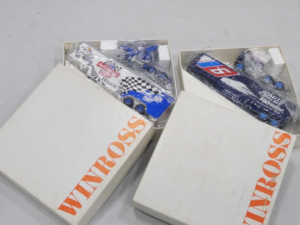 2 Winross Die Cast Model Trucks including Auto Palace and Mike Stefanik Auto Palace Valvoline (1 of 3)