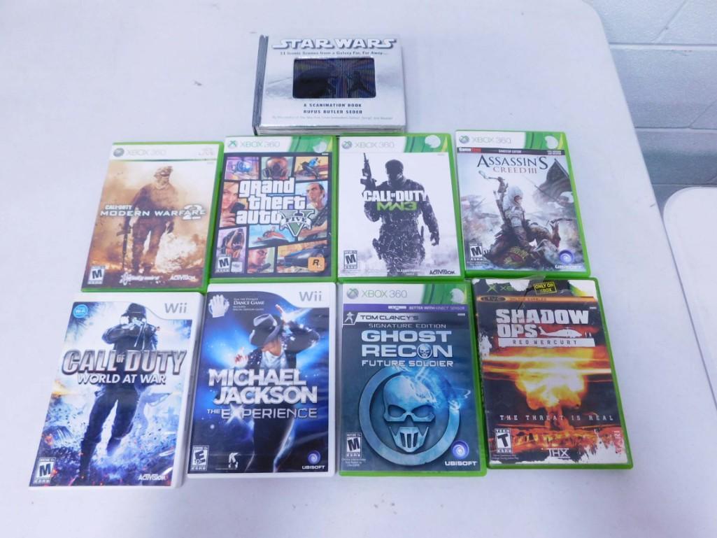 Star Wars Scanimation Book plus Video Games incl Xbox 360 and Wii Games (1 of 1)