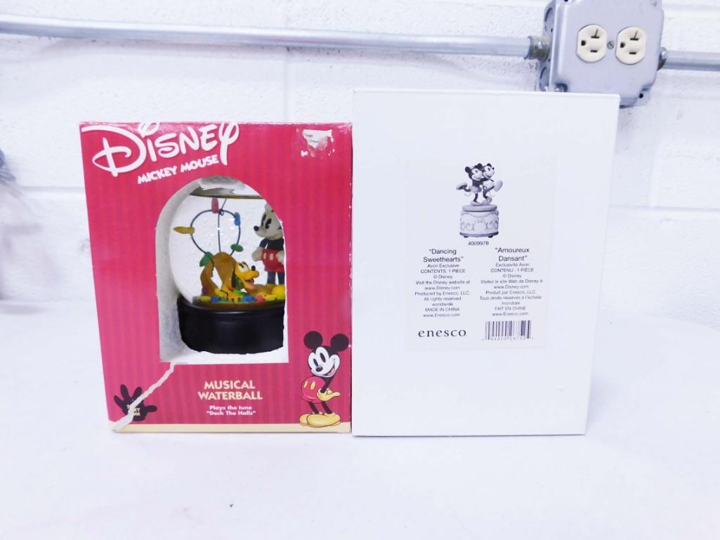 2 Disney Collectibles incl Disney Mickey Mouse Musical Waterball and Disney Mickey and Minnie Mouse (1 of 5)