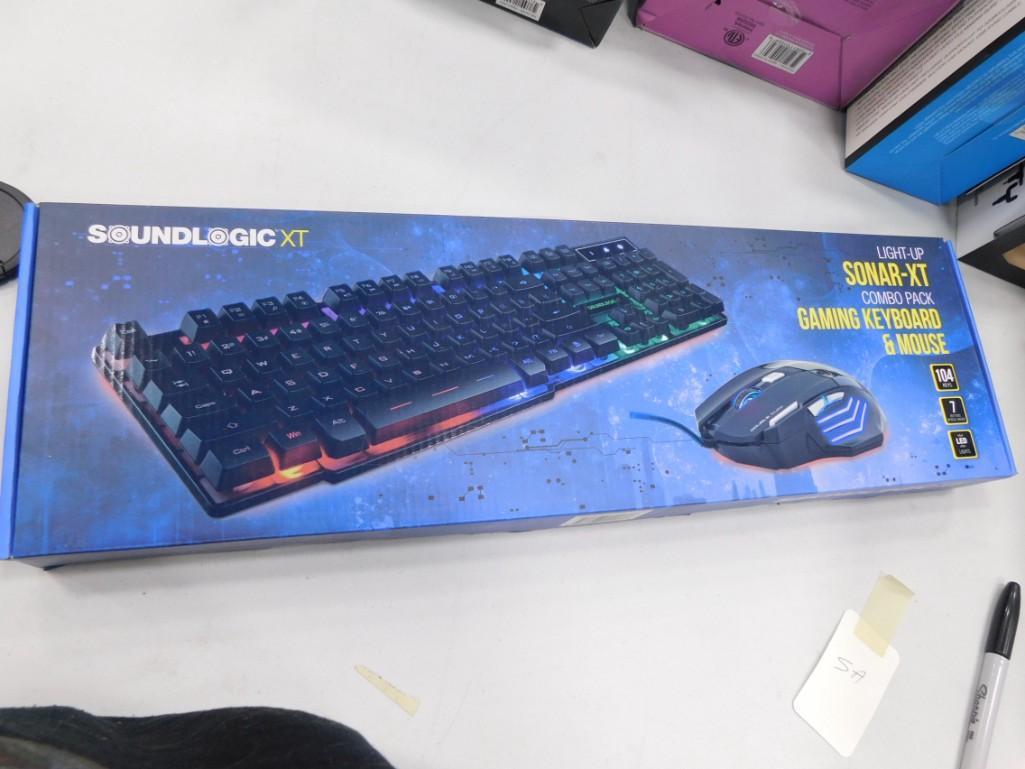 Light Up Gaming Keyboard and Mouse Soundlogic XT Sonar-XT New in Box (1 of 1)